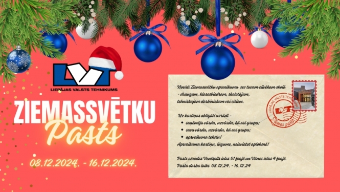 Ikgadējais Ziemassvētku pasts atgriežas LVT foajē!